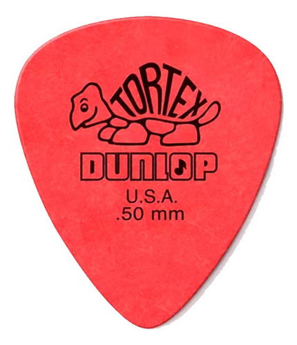 Puas Jim Dunlop Tortex Standard 418r 0.50 0,50mm Color Roja