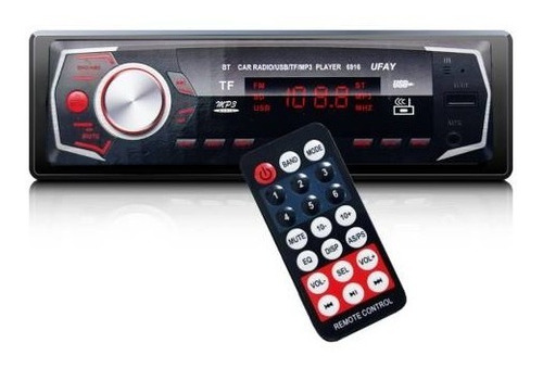 Radio De Auto 1 Din Bluetooth Usb Mp3 Auxiliar