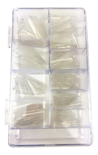  Caja 500 Tip Uñas Nails Postiza Stiletto Cristal