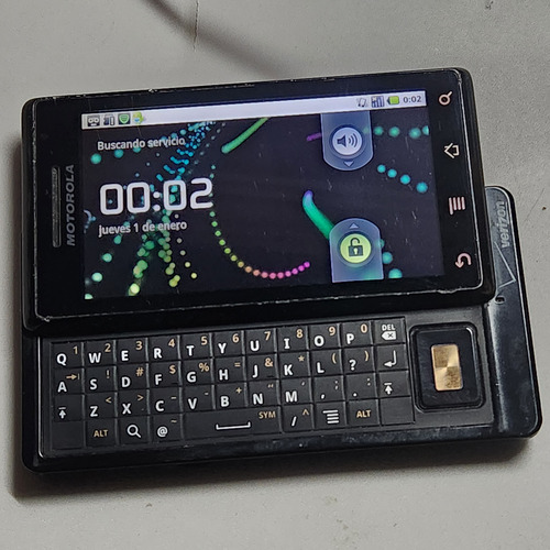 Motorola Droid A855 Cdma Para Revisar O Piezas, Pila Original,!! Leer Descripcion!!, Celular Retro Clasico Coleccion Vintage Qwerty Sony Ericsson Negro (Usado)