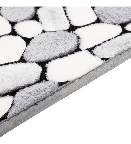 Alfombras De Baño De Espuma Viscoelástica Con Rayas Gruesas