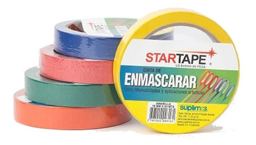 Cinta De Enmascarar De Colores Star Tape Color Verde