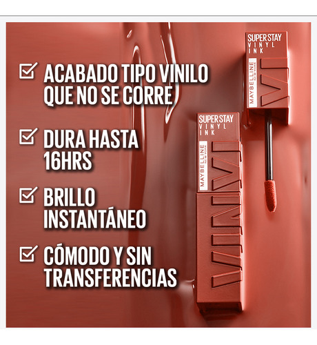 Labial Líquido Maybelline Superstay Vinyl Ink