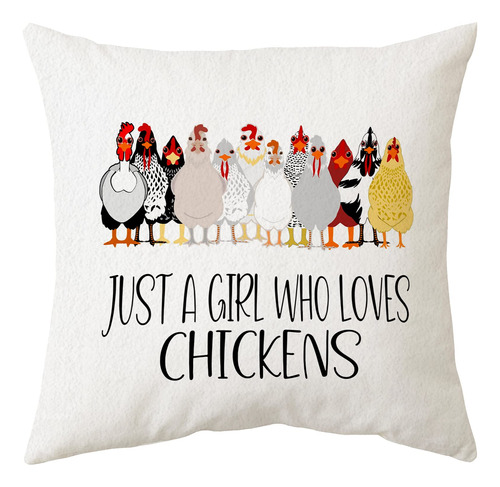 Sidhua Funda De Almohada Con Temtica De Pollo De Granja Para