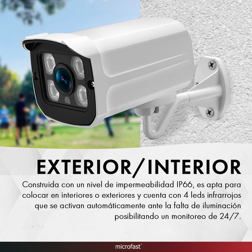 Imagen 9 de 9 de Cámara Seguridad Ip Wifi Exterior Hd Movimiento Micrófono