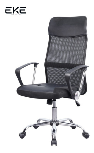 Silla Escritorio Oficina Ejecutiva Ergonómica Tapizado Mesh Color Negro