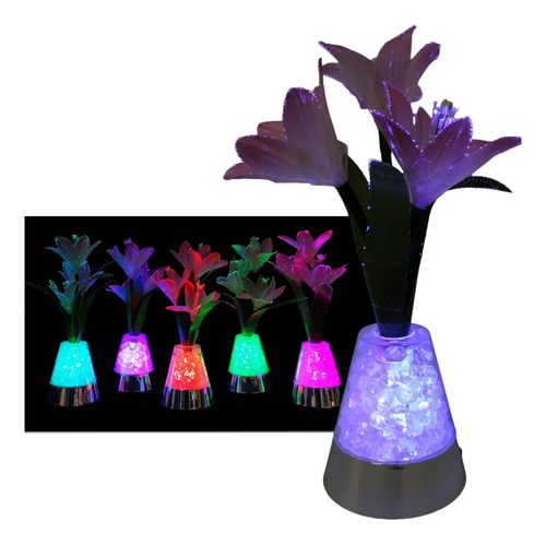 Centro De Mesa Con Flores Led X12 - Souvenir, Decoración