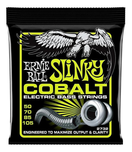 Cuerdas De Bajo Ernie Ball 2732 Cobalt Bass Reg Slin