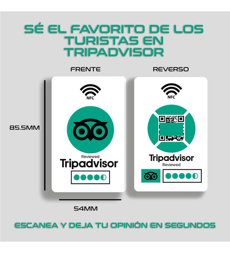 Tarjeta Nfc Tripadvisor Food Trucks Reseñas Clientes