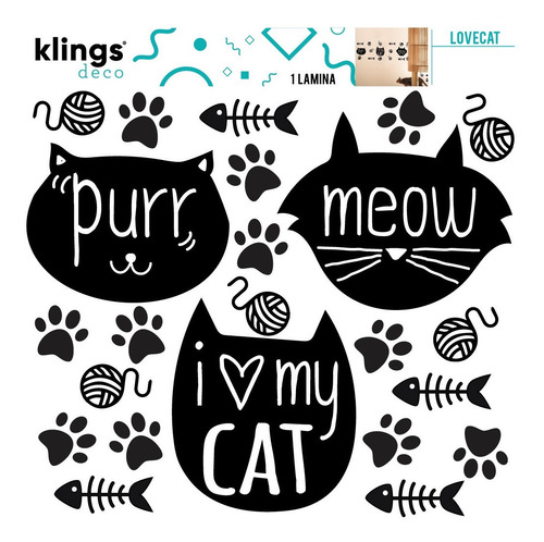 Vinilos Decorativos Gatitos Gato Mascota Felino