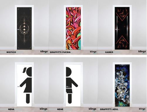 Imagen 5 de 8 de Vinilos Decorativos Para Puertas Plotter Puerta Empapelado