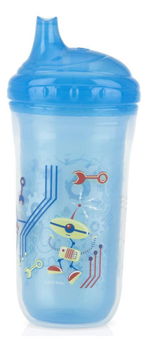 Nuby Boquilla Dura Aislada Sin Derrames, Taza De 9 Onzas, Lo