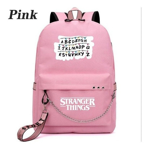 Mochila Escolar Stranger Things Para Niños Y Niñas