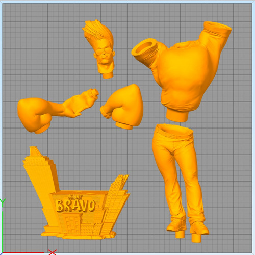 Johnny Bravo Ps Archivos Para Impresión 3d