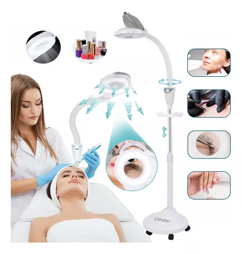 Lampara Lupa Pedestal 8x Spa Facial Estetica Profesional –