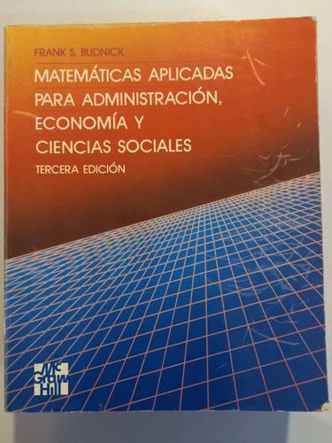 Matemáticas Aplicadas Administración, Economía Y Cs Sociales
