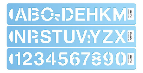 Letrografo Fresado Helvetica Medium Letra 100mm Plantec 2299