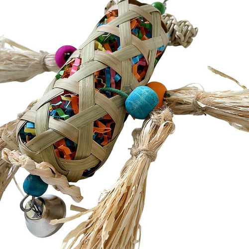 Juguete De Jaula Colgante Para Loros, Juguete Interactivo