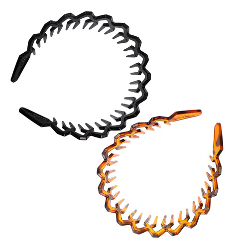 Diadema Dentada Para Hombre, Diadema Con Dientes Ondulados,