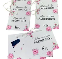 Comprar 6 Manuais De Padrinhos Personalizados Premium