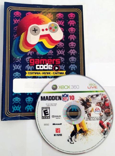 Madden Nfl 10 Xbox 360 S/c Gamers Code*