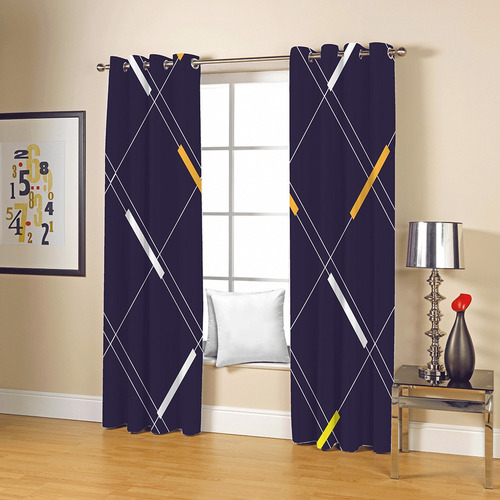 Cortina Blackout 2 Paneles Aislada Lino Premium 214 X 214cm