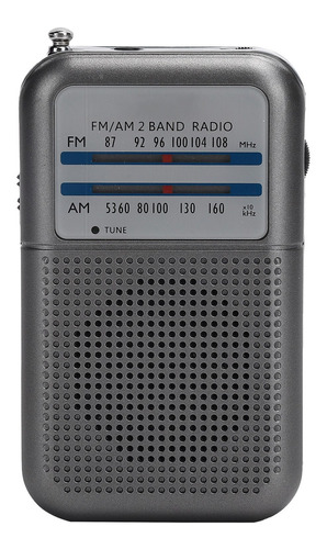 Receptor Fm/fm Portátil Am Radio De-333, Tamaño De Bolsillo,