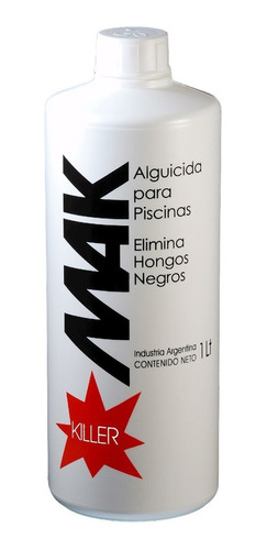 Alguicida Para Pileta Mak Killer Elimina Hongos X 1 Lt 