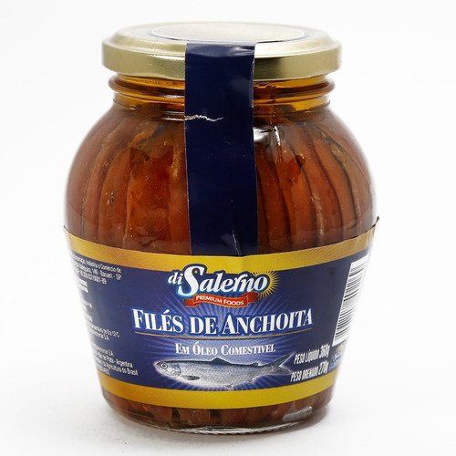 Imagem 1 de 3 de Filé De Anchova Di Salerno Em Óleo Comestível (360g)