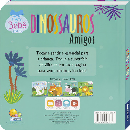 Al alcance de tu mano: Dinosaurs Friends, de Mammoth World. Editorial TodoDistribuidora Ltda., tapa dura en portugués, 2022