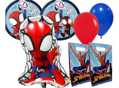 Banderin Decorativo Fiesta Spiderman Hombre Araña Guirnalda 