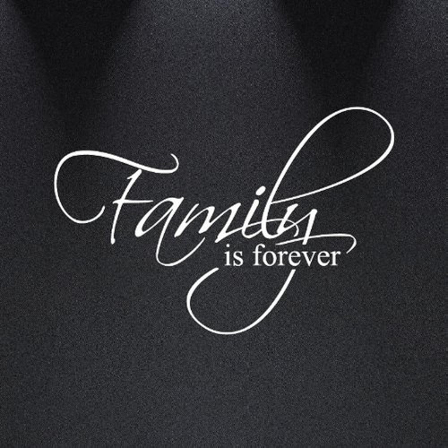 Family Is Forever Vinyl Wall Decal Art Saying Home Decor Sti