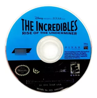 The Incredibles Rise Of The Underminer Nintendo Game Cube