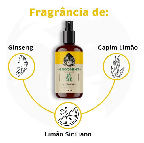 Grooming Modelador Para Cabelo Lemon Bone 230ml Don Alcides