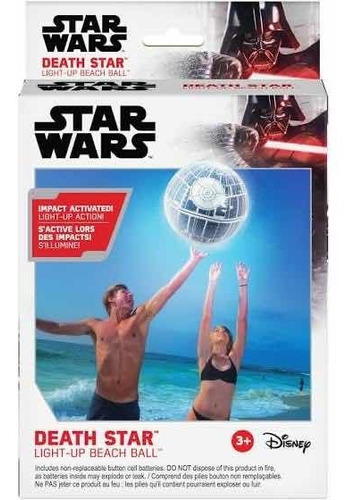 Star Wars Pelota Playa Estrella De La Muerte Luz Spin Master