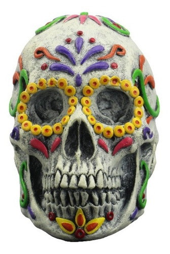 Decorativo Calavera Catrina Resina Cráneo Halloween Terror