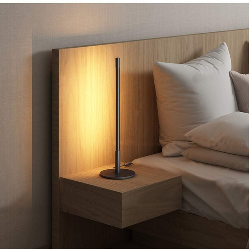 Lámpara De Mesa Led Moderna Regulable Color Negro 3000k
