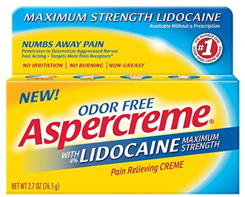 Pack De 2 Aspercreme Fuerza Máxima De Lidocaína Para