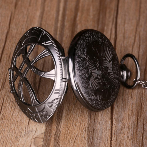 Reloj de bolsillo Agamotto Steampunk Eye de cadena antigua