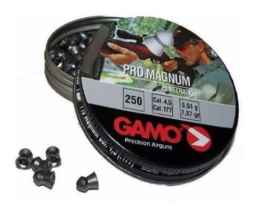 Diabolos Pellets Gamo Pro Magnum Cal. 4.5 (.177 In) 250 Pzas