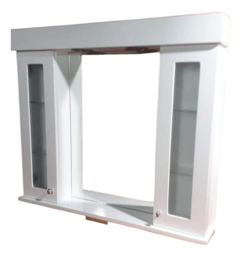 Botiquin Peinador Con Luces Espejo Para Baño 80x70 Cm Blanco