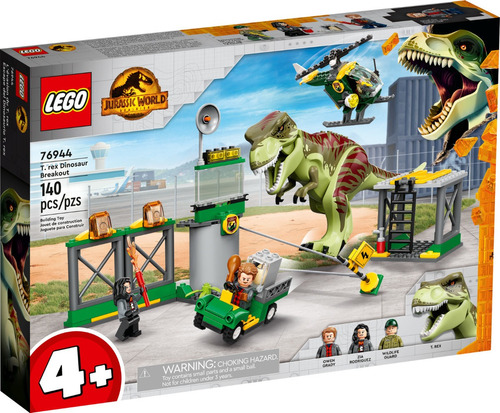 Lego Jurassic World 76944 Ataque Do Tiranossauro Rex 4+ Anos