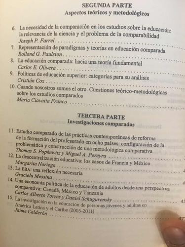 Teoría Y Desarrollo De La Investigacion En Educacion Compara (Usado)