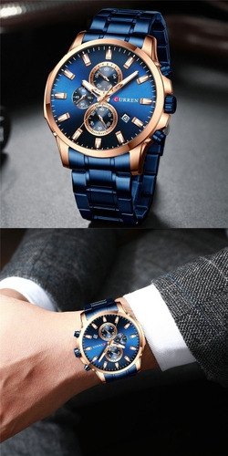 Reloj Curren Acero Inoxidable Resitente Al Agua