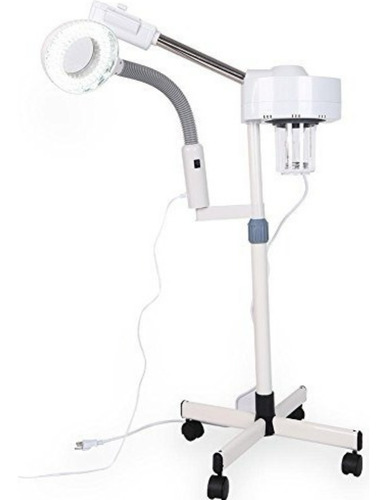 Vapor Ozono Facial 2 En 1 Con Lupa Con Luz Led