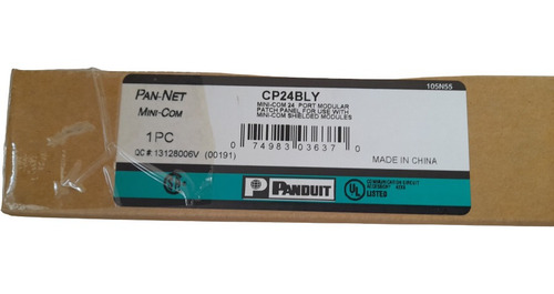 Patch Panel Panduit 24 Puertos Modular Vacío Nuevo Sin Jacks