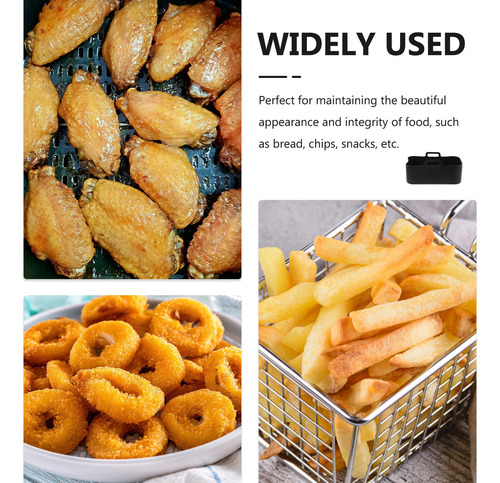 Bandeja Air Fryer Con Forro De Silicona Para Freír, Bandeja