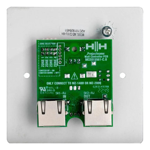 Panel De Control De Pared Hh Audio Mz-c2-eu-wh