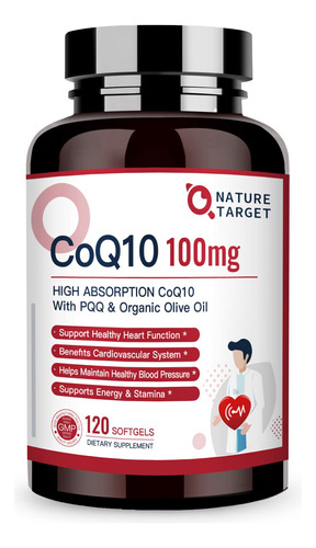 Nature Target Coq10-100mg-capsulas Blandas Con 10mg Pqq
