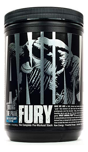 Animal Fury - Suplemento En Polvo Para Preentrenamiento Para